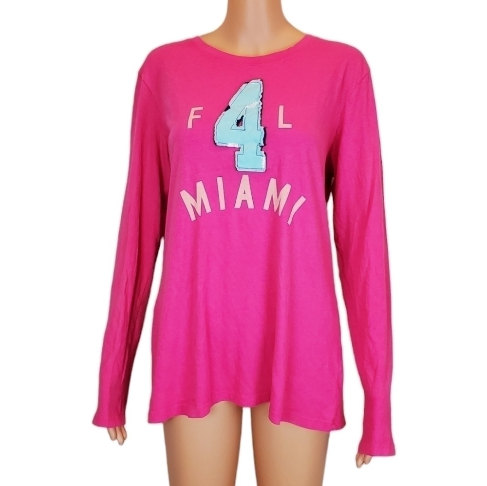 Old Navy pink long sleeve t-shirt size L